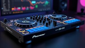 découvrez le pioneer ddj-sx, un contrôleur dj 4 voies performant, conçu pour une intégration parfaite avec serato. idéal pour mixer avec précision et créativité.