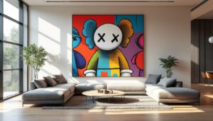 découvrez notre collection de tableaux kaws, des œuvres street art modernes et uniques pour sublimer votre décoration intérieure avec style et originalité.